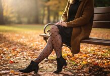 Rajstopy we wzory na jesień