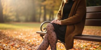 Rajstopy we wzory na jesień