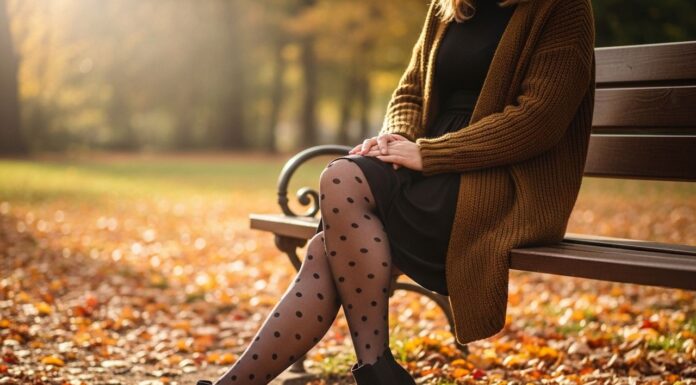 Rajstopy we wzory na jesień